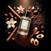 Velvet Espresso perfume by Cadlly. Coffee perfume for women with oud, cocoa, and vanilla amber. Warm and lasting scent, perfect for winter nights and romantic dates.