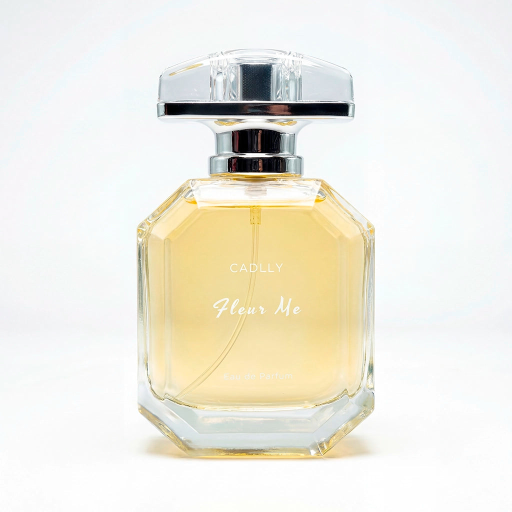 CADLLY Fleur Me perfume bottle on a white background