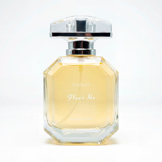 CADLLY Fleur Me perfume bottle on a white background