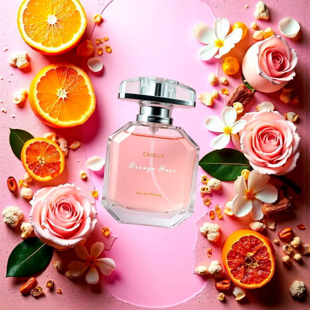 CADLLY Orange Hues EDP perfume with citrus, rose, and patchouli notes, 50ml