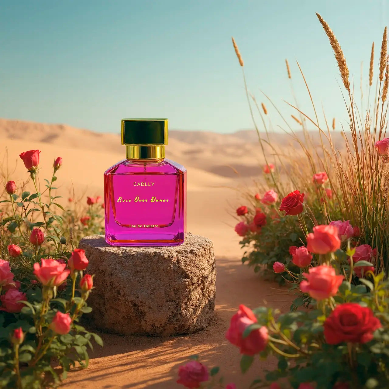 CADLLY Rose Over Dunes EDT perfume with spicy rose and amber notes, 50ml