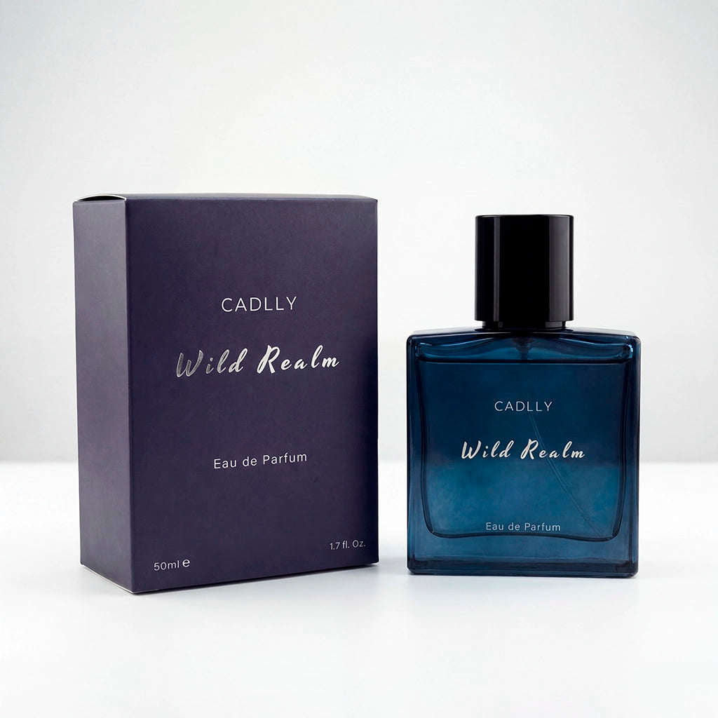 CADLLY Wild Realm Eau de Parfum bottle and packaging on a white background