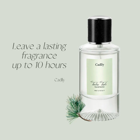 Timber Trails perfume for man by Cadlly. Woody perfume for men with grapefruit, pepper, and cedarwood. Long-lasting scent ideal for cool seasons and evening wear.